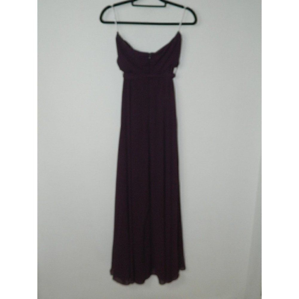 Lulu’s Dress‎ Purple Elegant Events Dark Purple Strapless Maxi Dress Medium - Picture 6 of 8